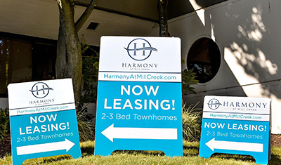 Custom sidewalk signs